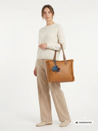 BORSA A SPALLA DONNA - CAFE NOIR MARRONE - C3NF1131 4