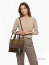 BORSA A MANO DONNA - CAFE NOIR MARRONE - C3WB1107 4
