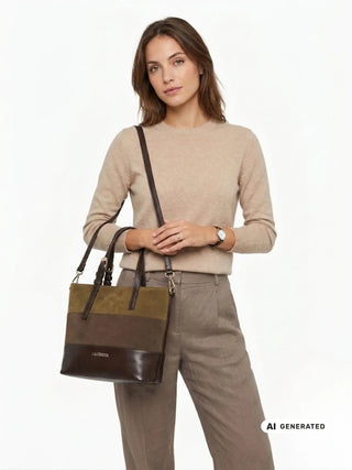 BORSA A MANO DONNA - CAFE NOIR MARRONE - C3WB1107 4