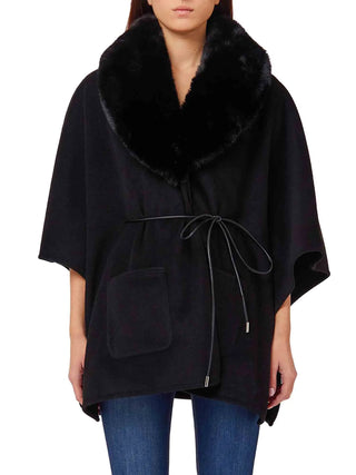 PONCHO DONNA - LIU-JO NERO - 2F6045T0300 1