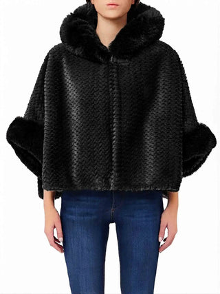 PONCHO DONNA - LIU-JO NERO - 2F6051T0300 1