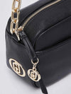 WOMEN'S SHOULDER BAG - LIU-JO BLACK-GOLD - AF6040ES039 4