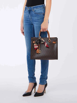 WOMEN'S SHOULDER BAG - LIU-JO BROWN - AF6086E1137 6