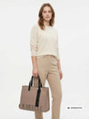 BORSA A MANO DONNA - REBELLE BEIGE - REB0082-T0001 7