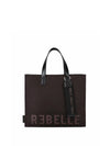 BORSA A MANO DONNA - REBELLE MARRONE - REB0082-T0001 1