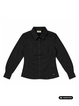 CAMICIA DONNA - GAUDI JEANS NERO - 621BD45003