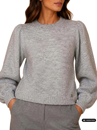MAGLIA DONNA - DENNY ROSE GRIGIO - 621ND53017