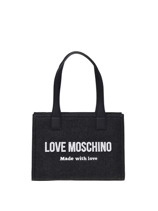 BORSA A SPALLA DONNA - LOVE MOSCHINO NERO - JC4045PP1PLJ1 1