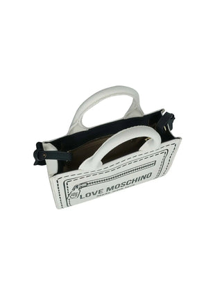 BORSA A MANO DONNA - LOVE MOSCHINO BIANCO-NERO - JC4051PP1PLK1 2