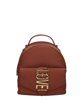 WOMEN'S BACKPACK - LOVE MOSCHINO TAN LEATHER - JC4088PP1PLE1