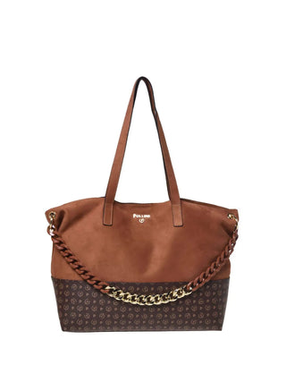 BORSA A SPALLA DONNA - POLLINI TAN-NERO - SC4567PP1PSG2