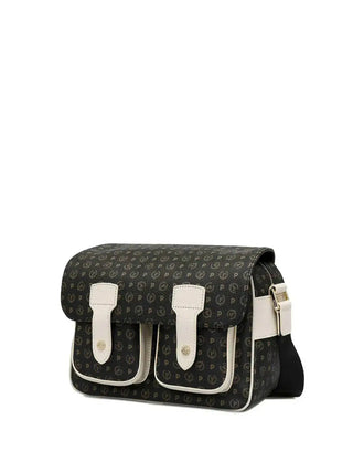 BORSA A SPALLA DONNA - POLLINI NERO-AVORIO - TE8421PP04Q11 2