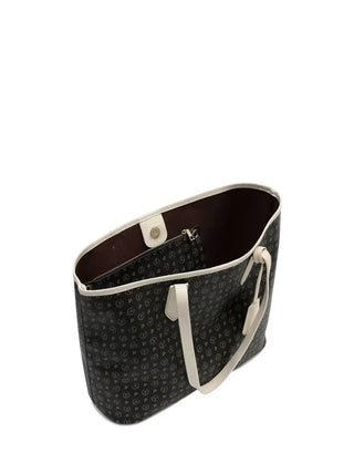 BORSA A SPALLA DONNA - POLLINI NERO-AVORIO - TE8427PP06Q11 4