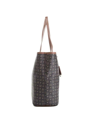 BORSA A SPALLA DONNA - POLLINI NERO-MARRONE - TE8427PP06Q11 2