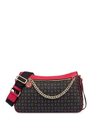 BORSA A MANO DONNA - POLLINI NERO-ROSSO - TE8526PP0IQ11 1