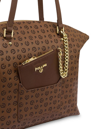 BORSA A SPALLA DONNA - POLLINI TAN-MARRONE - TE8547PP0NQ23 4