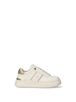 GIRL'S SNEAKERS - TOMMY HILFIGER WHITE-PLATINUM - T3A9-35091-1355