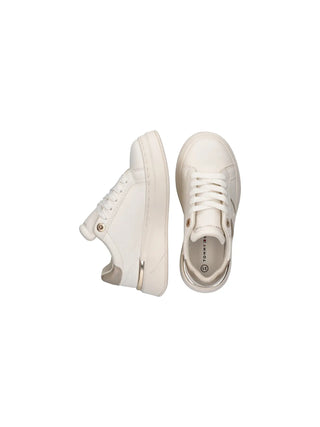GIRLS' SNEAKERS - TOMMY HILFIGER WHITE-PLATINUM - T3A9-35091-1355 4