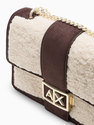 TRACOLLA DONNA - ARMANI EXCHANGE BIANCO-MARRONE - XW000070 AF28295 5