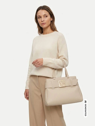 BORSA A SPALLA DONNA - ARMANI EXCHANGE BIANCO - XW000284 AF11902 4