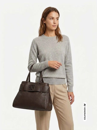 BORSA A SPALLA DONNA - ARMANI EXCHANGE MARRONE - XW000284 AF11902 5