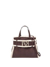 BORSA A SPALLA DONNA - ARMANI EXCHANGE BIANCO-MARRONE - XW000285 AF26995 1