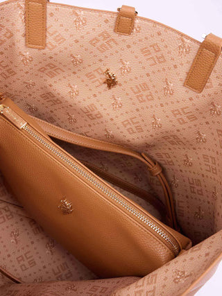 BORSA A SPALLA DONNA - US POLO ASSN. MARRONE - BEUM08706WVP 3