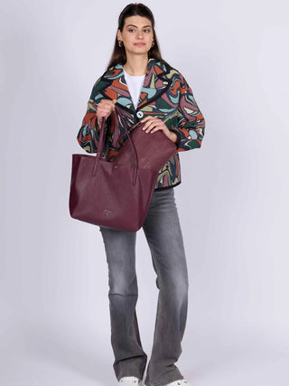 BORSA A SPALLA DONNA - GATTINONI ROMA BORDEAUX - BIN268909WVP 7