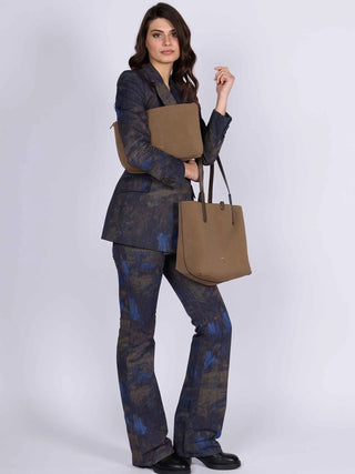 BORSA A SPALLA DONNA - GATTINONI ROMA TAUPE - BIN268910WZC 8
