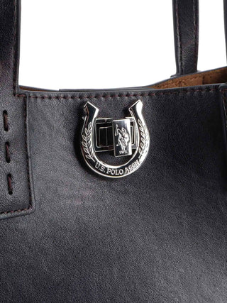 BORSA A MANO DONNA - US POLO ASSN. NERO-NERO - BIU0M8869WVP 5