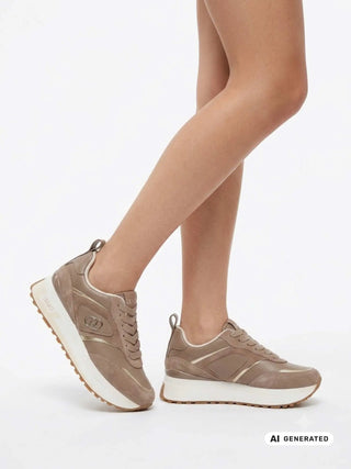 SNEAKERS DONNA - LIU-JO BEIGE - BF6005PX310 6