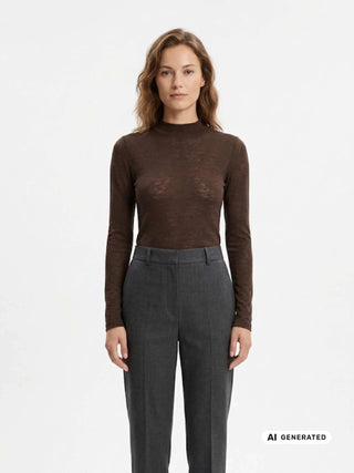 MAGLIA DONNA - SILVIAN HEACH MARRONE - GPA26147LU 2