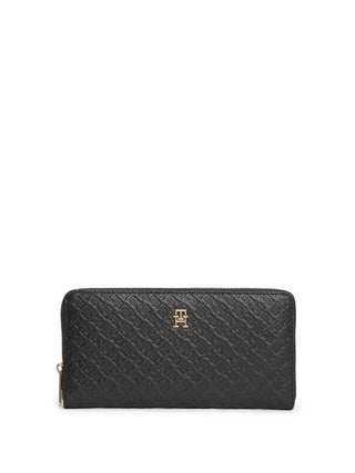 PORTAFOGLIO DONNA - TOMMY HILFIGER NERO - AW0AW18482 1