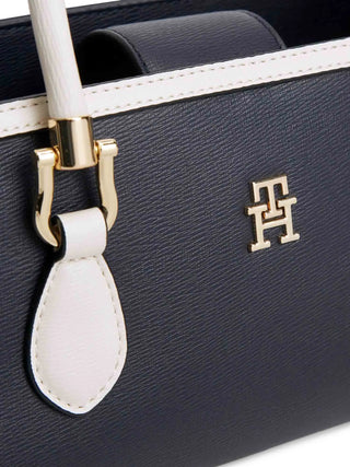 BORSA A MANO DONNA - TOMMY HILFIGER BLU - AW0AW18901 4