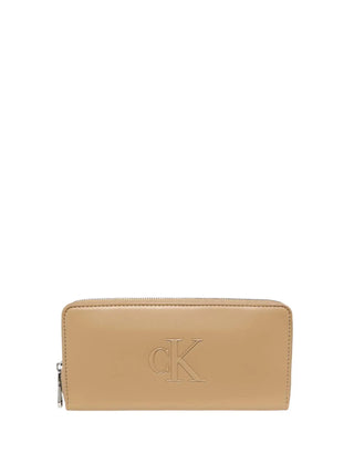 WOMEN'S WALLET - CALVIN KLEIN BEIGE - LV04F1077G