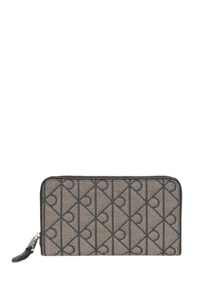 WOMEN'S WALLET - CALVIN KLEIN BEIGE-BLACK - LV04F1163G
