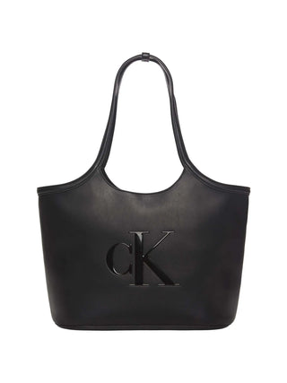 WOMEN'S SHOULDER BAG - CALVIN KLEIN BLACK - LV04F3562G