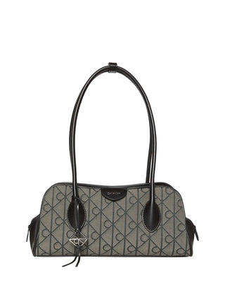 BORSA A MANO DONNA - CALVIN KLEIN BEIGE-NERO - LV04F3744G