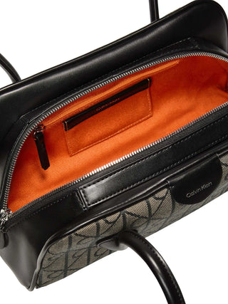 BORSA A MANO DONNA - CALVIN KLEIN BEIGE-NERO - LV04F3744G 3