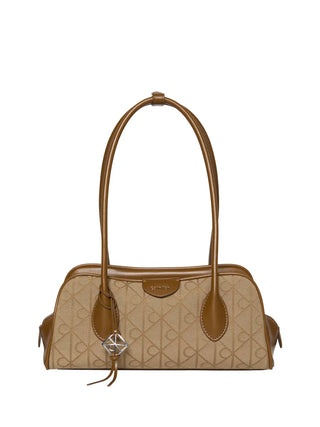 WOMEN'S HANDBAG - CALVIN KLEIN BROWN - LV04F3744G
