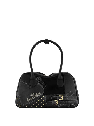 BORSA A SPALLA DONNA - BRACCIALINI NERO - B19204-YY 1