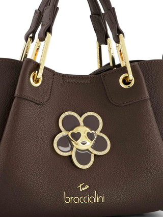 BORSA A MANO DONNA - BRACCIALINI MARRONE - B19210-YY 3