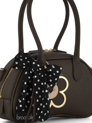 BORSA A SPALLA DONNA - BRACCIALINI MARRONE - B19225-YY 2