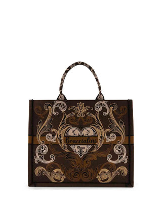 BORSA A MANO DONNA - BRACCIALINI MARRONE - B19280-TY 1