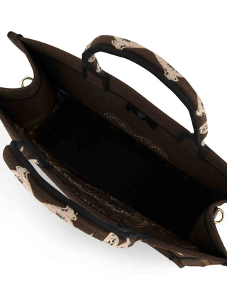 BORSA A MANO DONNA - BRACCIALINI MARRONE - B19280-TY 4