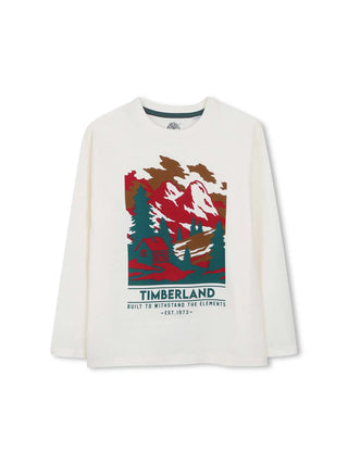 T-SHIRT BAMBINO - TIMBERLAND AVORIO - T61055