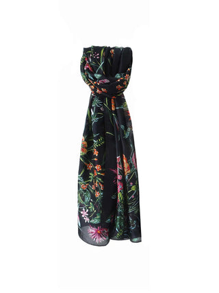 WOMEN'S FOULARD - LUMBERJACK BLACK - E919