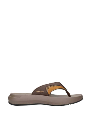 MEN'S FLIP-FLOPS - LOTTO BROWN - L05Y921