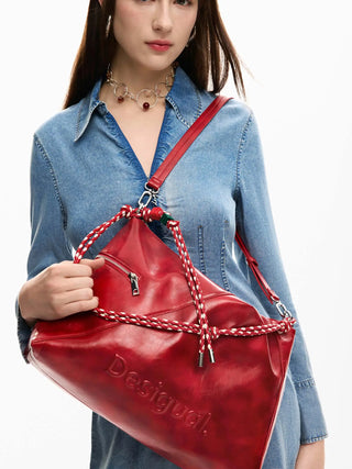 WOMEN'S HANDBAG - DESIGUAL RED - 26SAXPA8 6