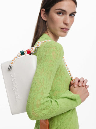 WOMEN'S SHOULDER BAG - DESIGUAL WHITE - 26SAXPAB 6